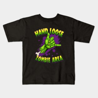 Hand Loose. Zombie Area Kids T-Shirt